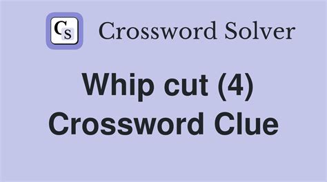 whip mark crossword clue|whip mark 4.